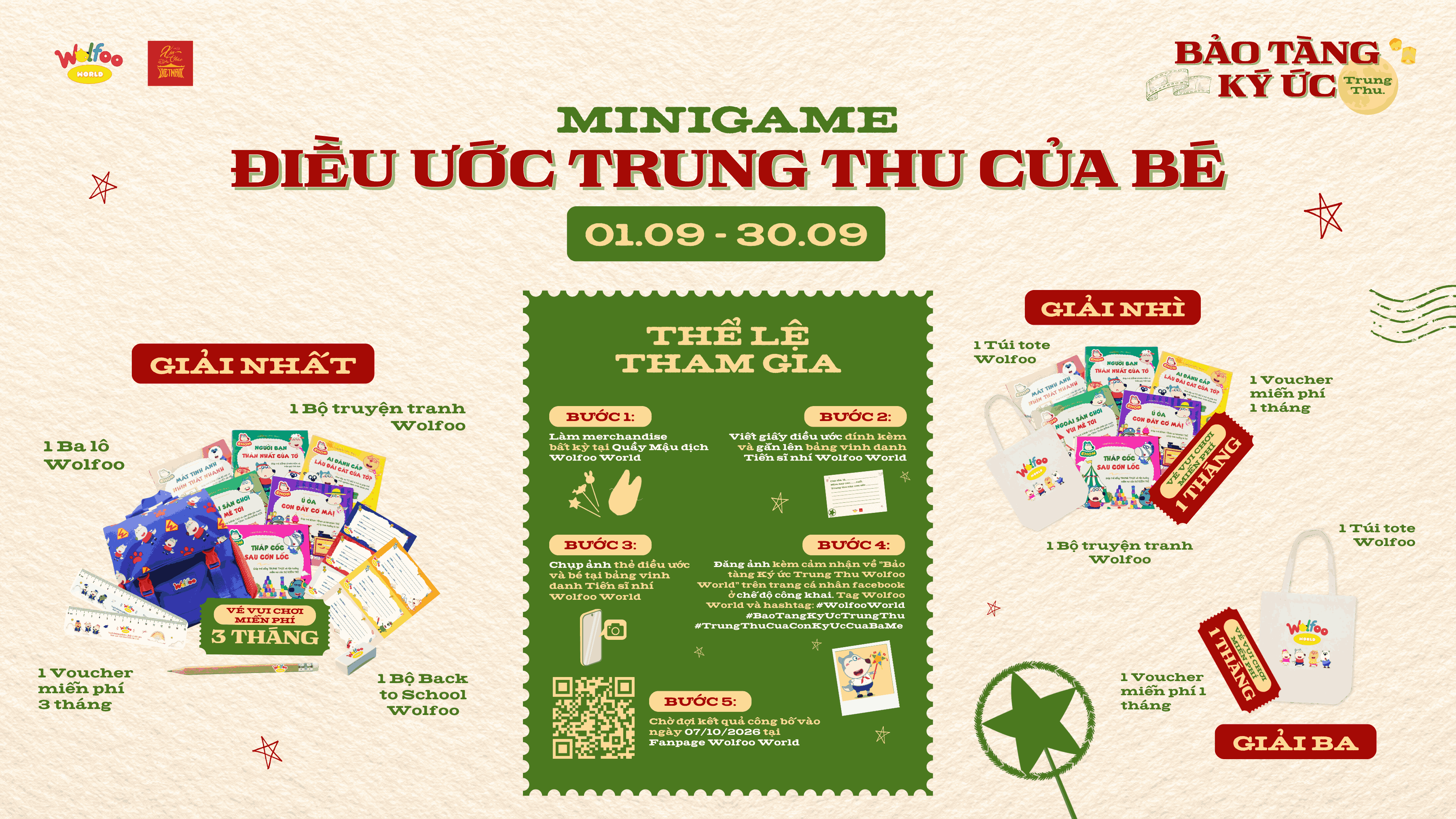 Hướng Dẫn Chi Tiết Minigame "Điều Ước Trung Thu Của Bé" Tại Wolfoo World