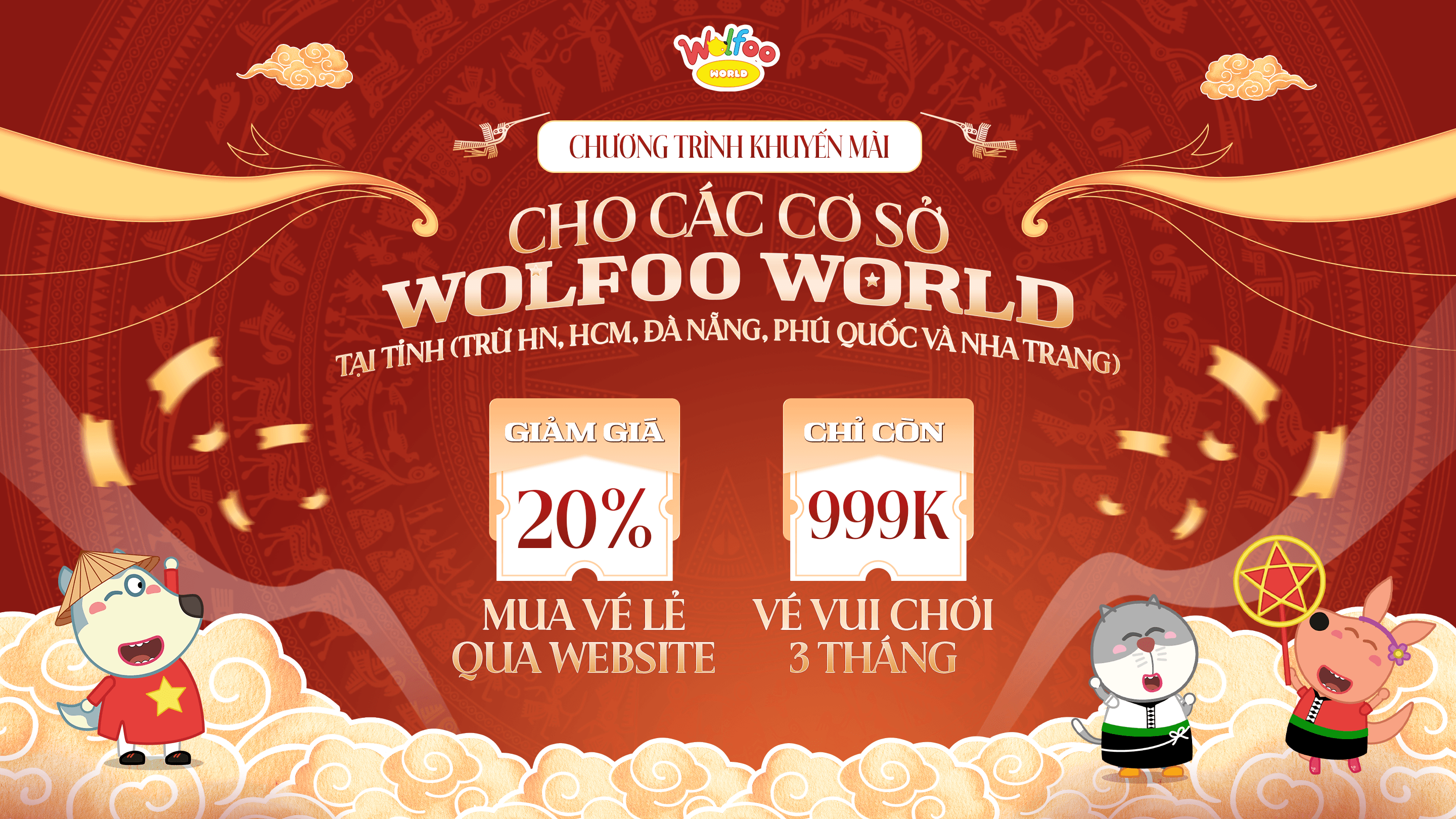 HÈ VUI CHƠI XẢ LÁNG VỚI SIÊU DEAL VÉ THÁNG TỪ WOLFOO WORLD