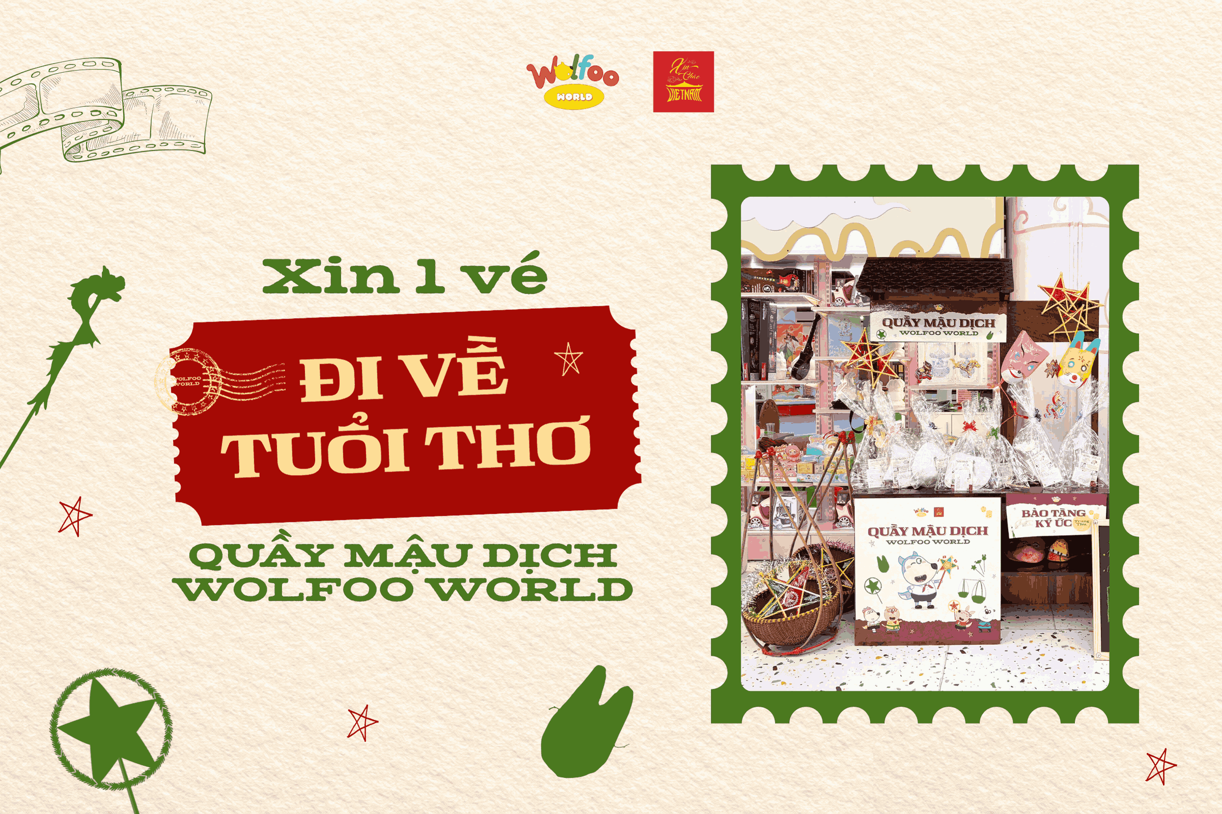"XIN MỘT VÉ ĐI TUỔI THƠ" CÙNG QUẦY MẬU DỊCH WOLFOO WORLD – HÀNH TRÌNH ĐÁNH THỨC KÝ ỨC VÀ KẾT NỐI CÁC THẾ HỆ MÙA TRUNG THU