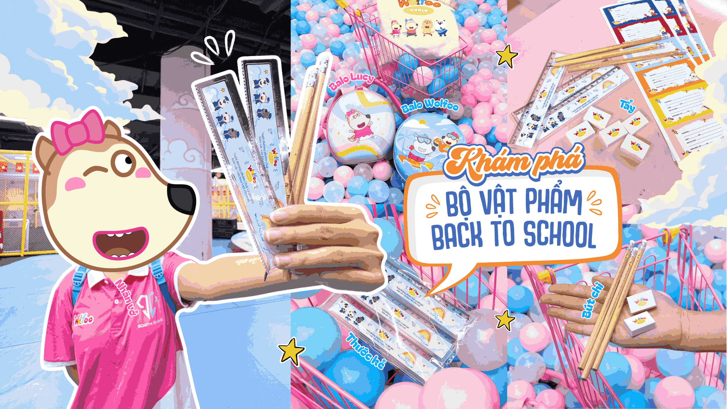ĐÓN NĂM HỌC MỚI CÙNG BST "BACK TO SCHOOL" PHIÊN BẢN GIỚI HẠN TẠI WOLFOO WORLD
