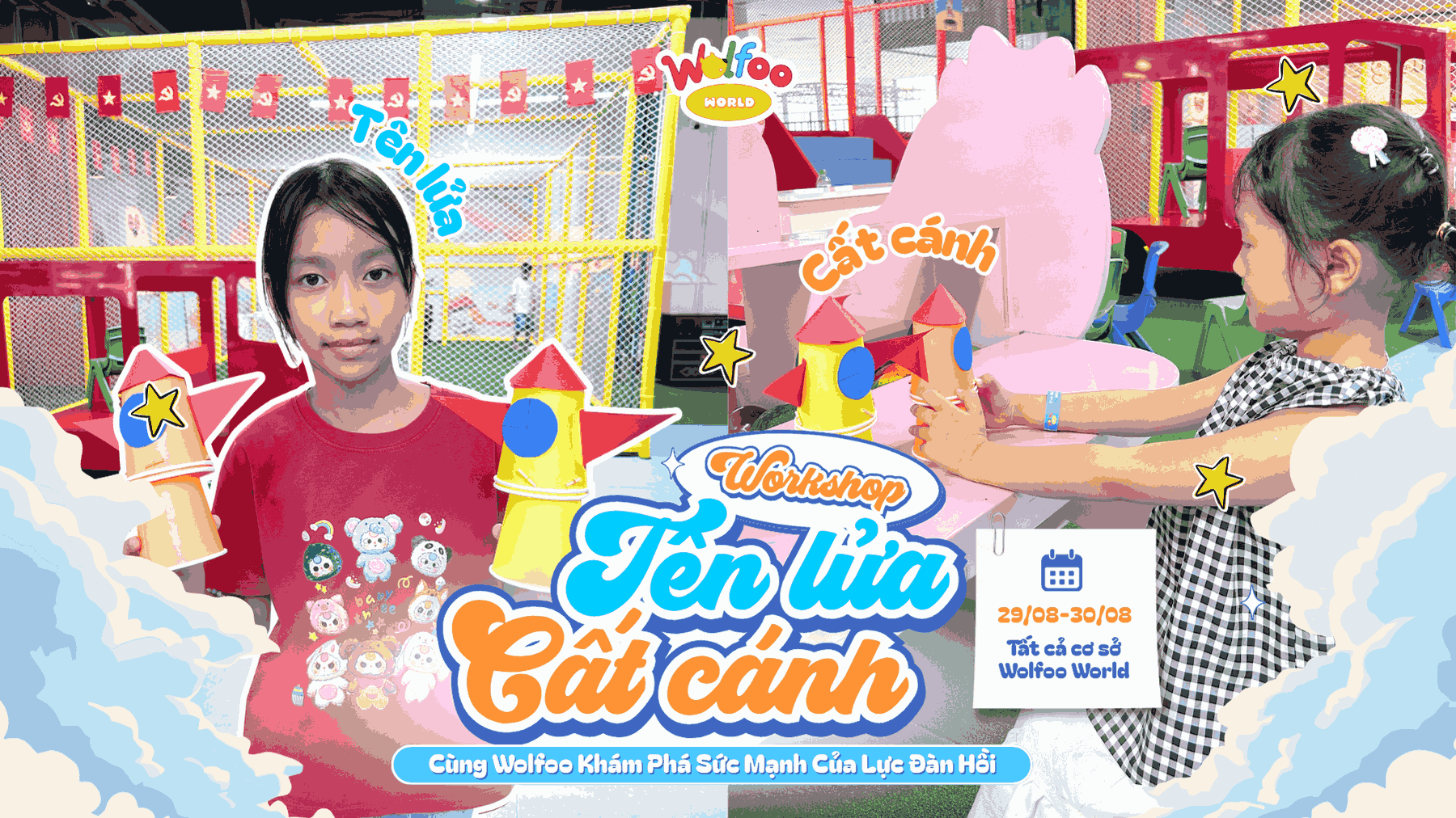 WORKSHOP “TÊN LỬA CẤT CÁNH” – KHÁM PHÁ KHOA HỌC KỲ DIỆU CÙNG WOLFOO
